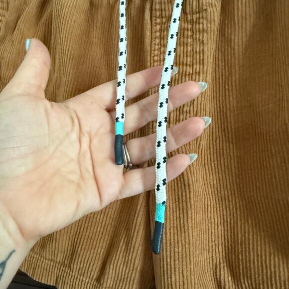 PARTY PANTS | Brown Corduroy 5 inch Pull-on Drawstring Shorts | Small - Picture 4 of 6